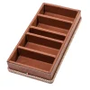 5-Slot Beige Eyeglasses Storage Case