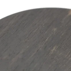 Small Black Wenge Wood Base Wireless Charger