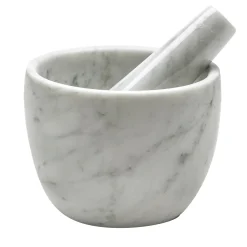 Small Carrara Marble Mortar and Pestle