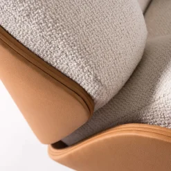 Small Haima' with Leatherette Shell Armchair