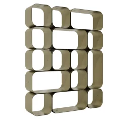 Small Maktaba Gold Wall Unit