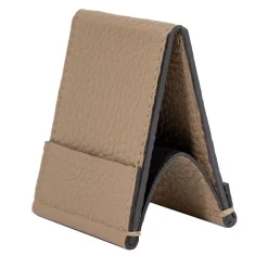 Small Tamarone Beige Leather Table Number Holder