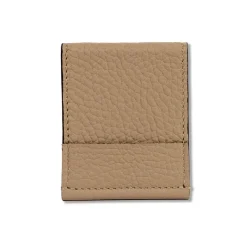 Small Tamarone Beige Leather Table Number Holder