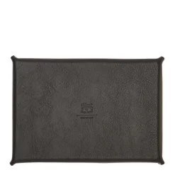 Small Valet Tray in Black Leather