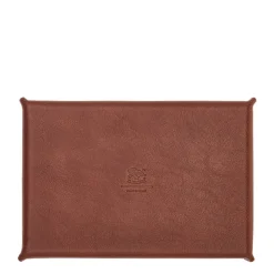 Small Valet Tray in Brown Leather