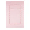 Smeraldo Pink Embroidered Cotton Satin Pillowcase