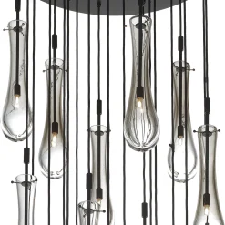 Smoky Drops Cascade Chandelier