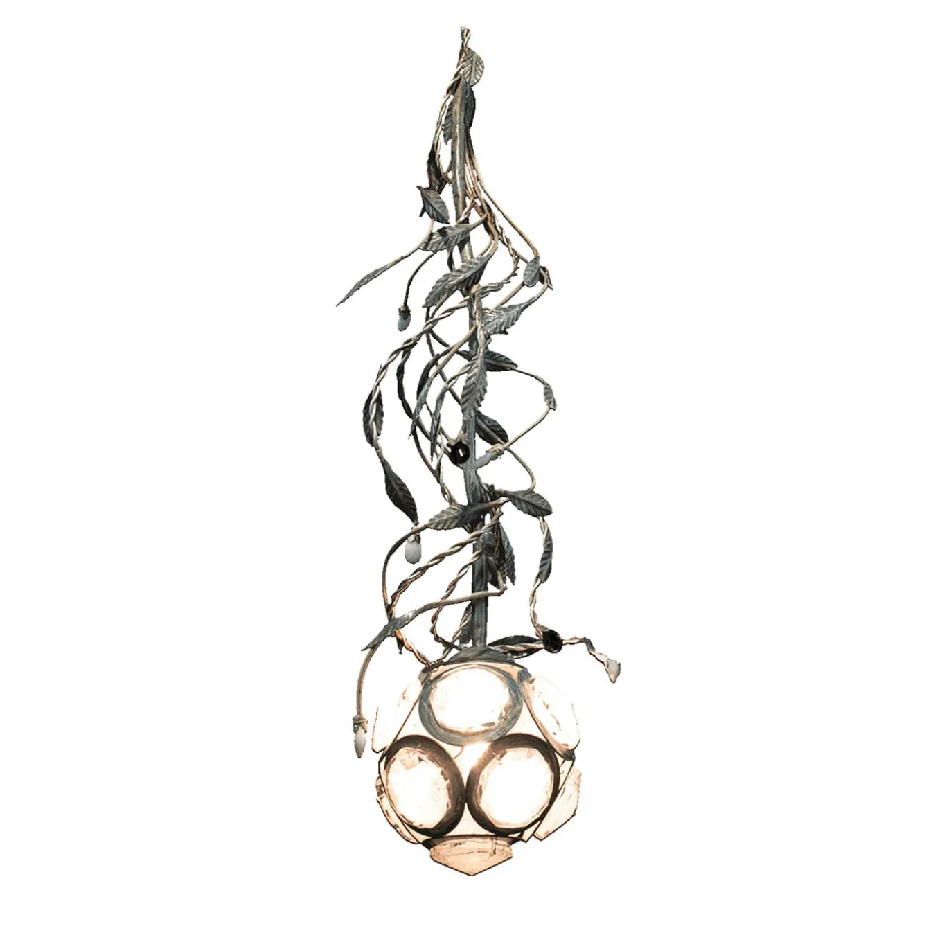 Snowball Phytomorphic Silver Pendant Lamp