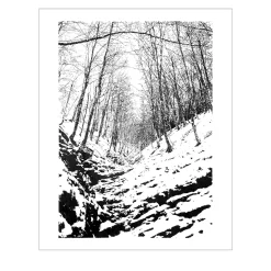 Snowy valley, Morterone Drawing