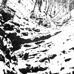 Snowy valley, Morterone Drawing