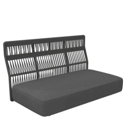 Sofa CX with Rope Backrest Dark Gray