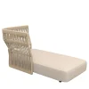 Sofa Lounge with Right Rope Backrest Beige