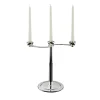 Soffio 3-Candle Silver Candelabra
