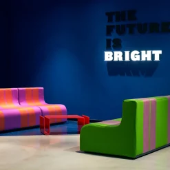 Sofo Green and Pink Sofa