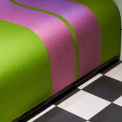 Sofo Green and Pink Sofa