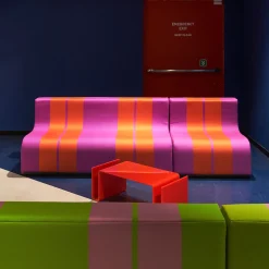 Sofo Purple and Red Sofa