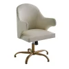 Soft White Swivel Chair