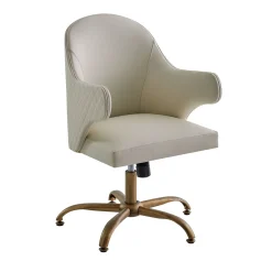 Soft White Swivel Chair