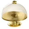 Sole 2 Domed Golden Cake Stand