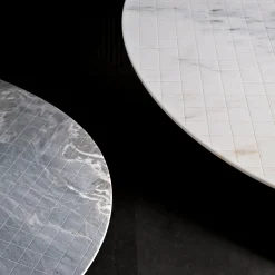 Solid Pattern White Marble Table