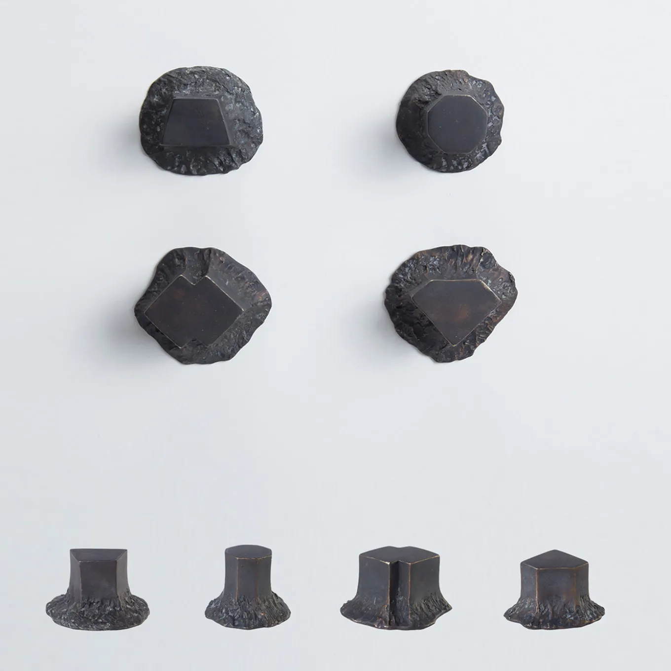 Solido Set of 4 Black Door Knobs #2 by Nicole Valenti