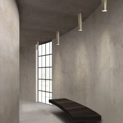 Solitario Tall Brushed Bronze Ceiling Lamp