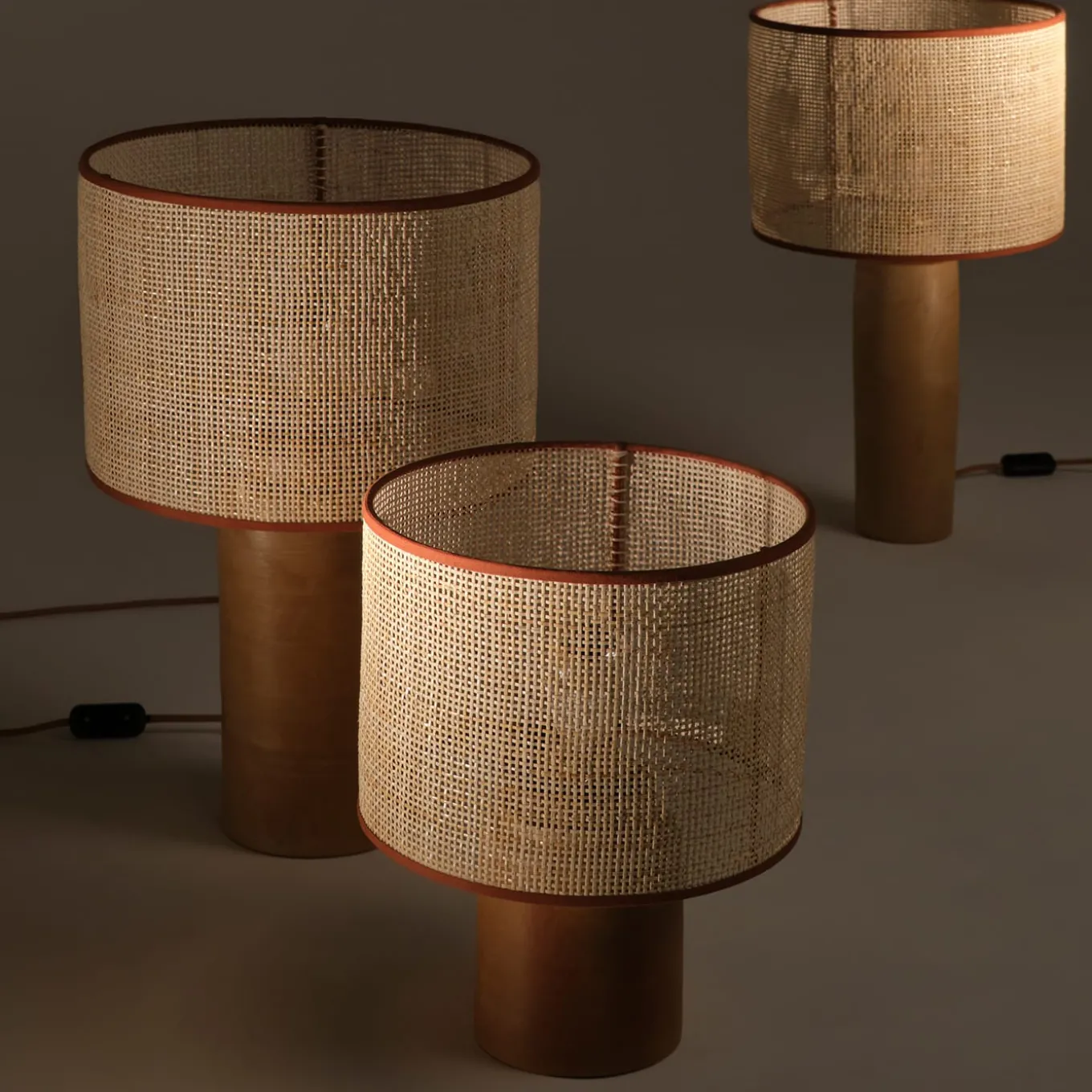 Sonora Rattan Small Table Lamp #2