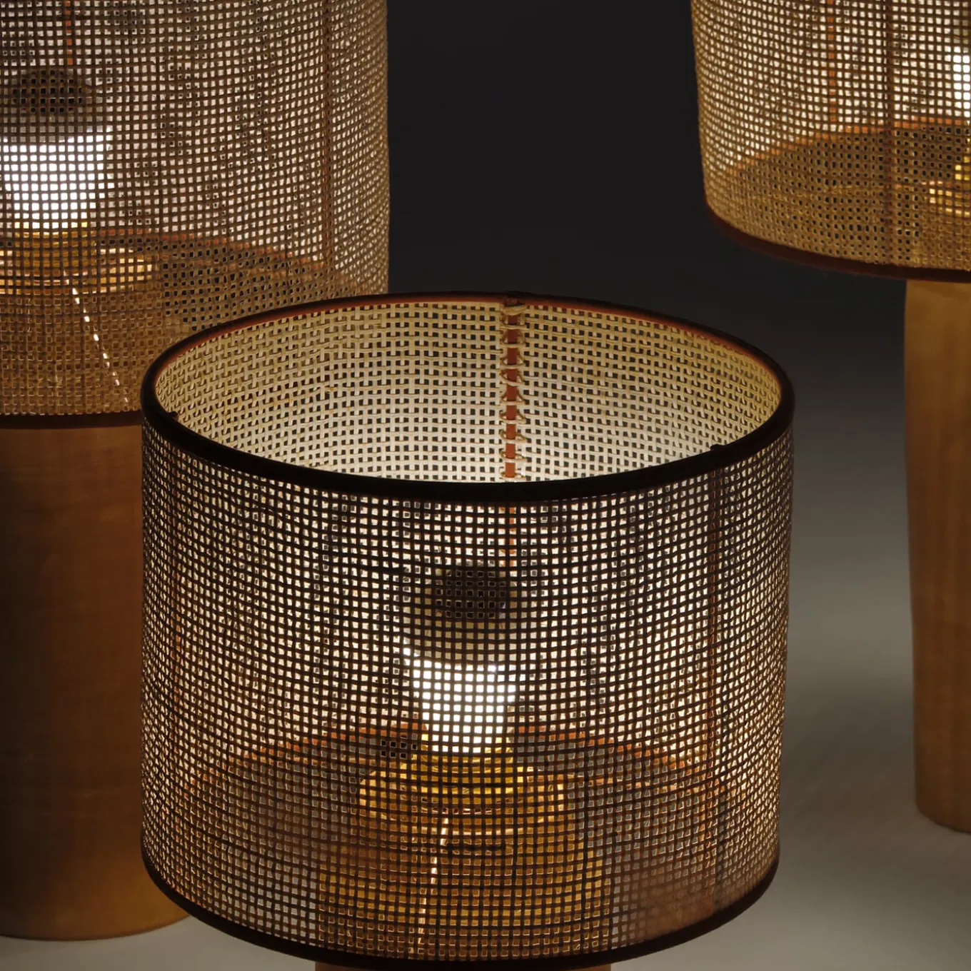 Sonora Rattan Small Table Lamp #2