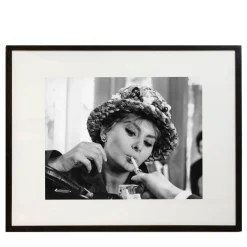 Sophia Smoking Framed Print by Keystone