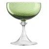 Soraya Green Twisted Champagne Coupe