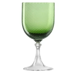 Soraya Green Twisted Water Glass