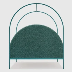 Sottiletto Green Iron Canopy Double Bed by Giulio Iacchetti