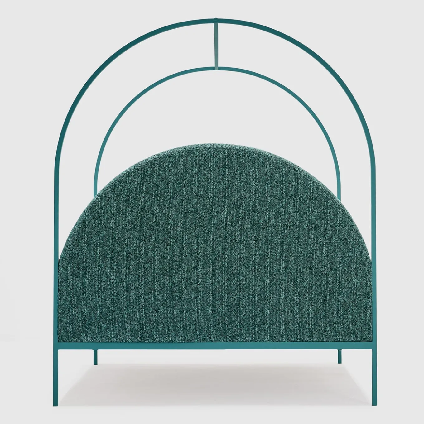 Sottiletto Green Iron Canopy Double Bed by Giulio Iacchetti
