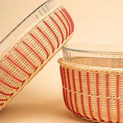 Soufflé Mold With Wicker Basket