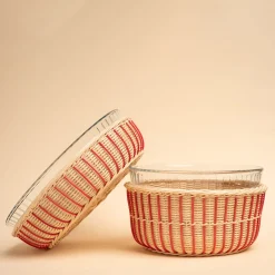 Soufflé Mold With Wicker Basket