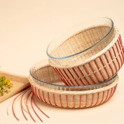 Soufflé Mold With Wicker Basket