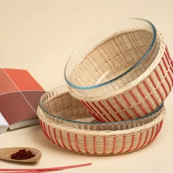 Soufflé Mold With Wicker Basket