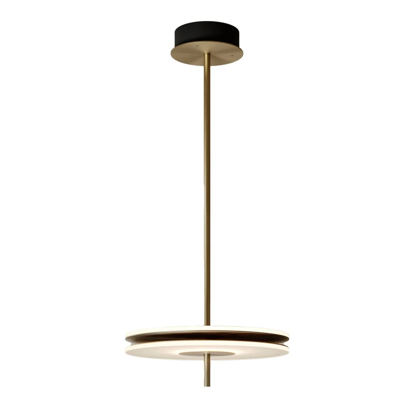Soul Suspension Lamp In Light Burnished Brass