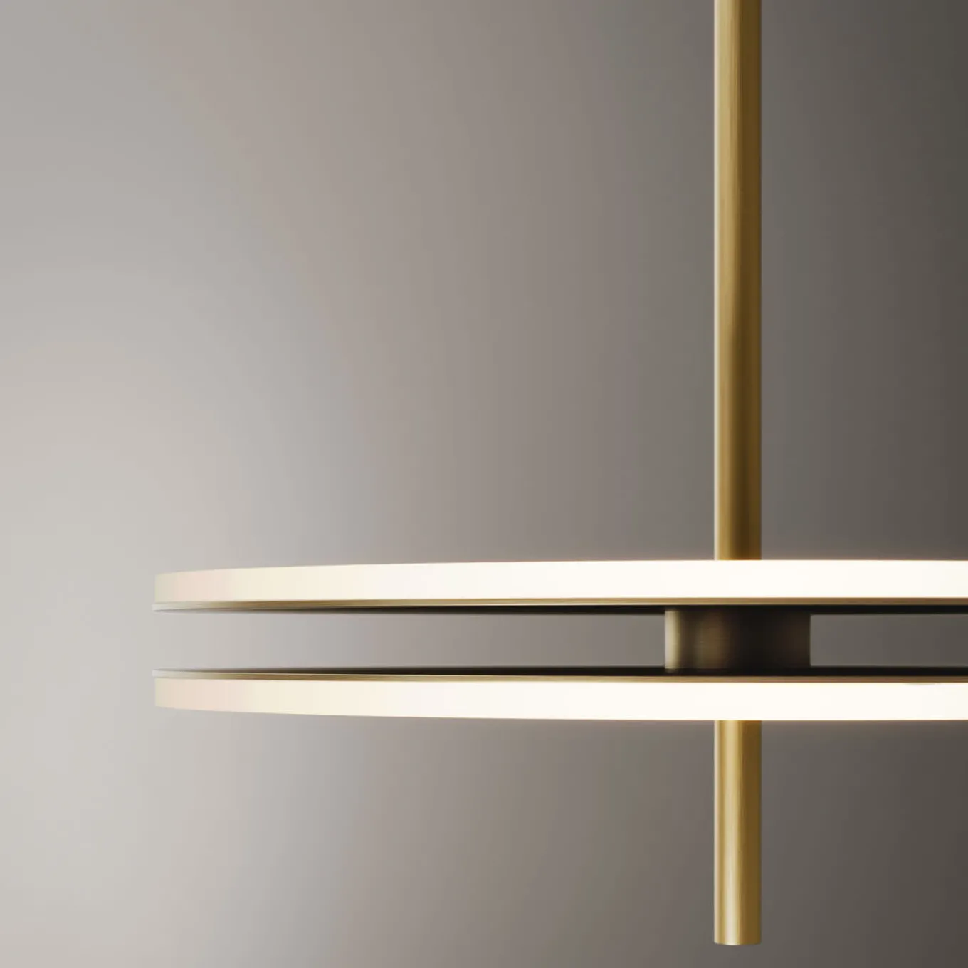 Soul Suspension Lamp In Light Burnished Brass