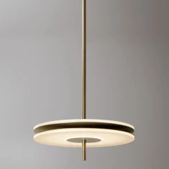 Soul Suspension Lamp In Light Burnished Brass