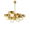 Sound Galvanized Brushed Metal 6-Light Chandelier