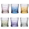 Sound Polychrome Set of 6 Faceted Water/Whisky Glasses