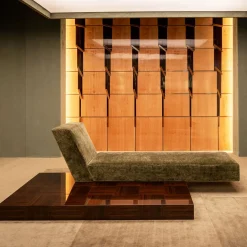 Sovrana Green Chaise Longue by Storagemilano