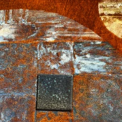 Spazio Brown Velvet Hand-Painted Tapestry