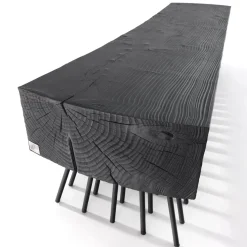 Spazzola Vulcano-Black Bench by Fabio Lo Jacono