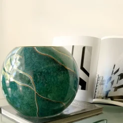 Spherical Green Vase