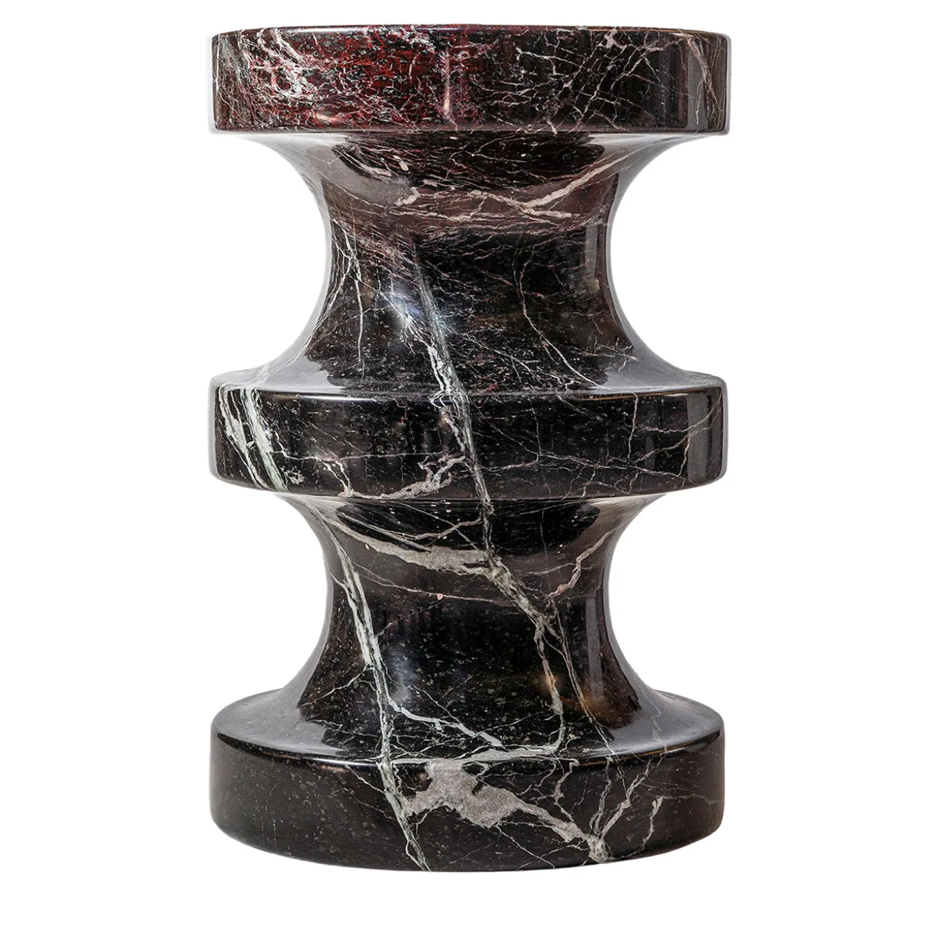 Spira Rosso Levanto Marble Stool