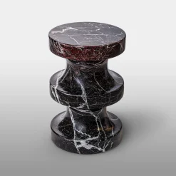 Spira Rosso Levanto Marble Stool