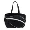 Sport Black & White Bag with Tennis-Racket-Shaped Pocket
