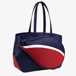 Sport Blue & Red Bag with Tennis-Racket-Shaped Pocket
